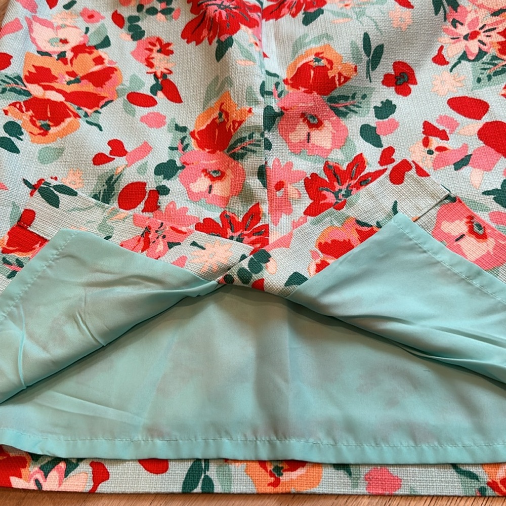 J Crew Floral Cotton Pencil Skirt - Picture 4 of 4